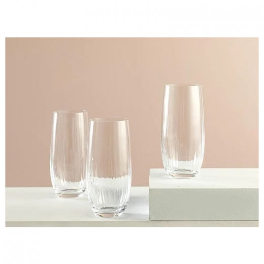 English Home Crystal Soft Drink Glass 350 Ml, 3 Pieces