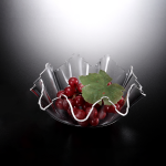 Vague Acrylic Clear Fruit Bowl 40 centimeters
