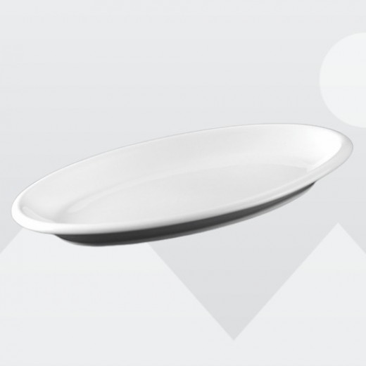 Wilmax Stello Pro  Oval Platter - White 20cm