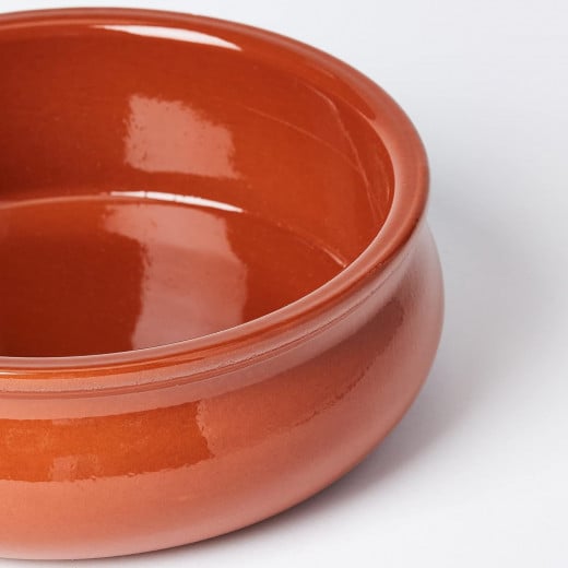 Arte Regal Brown Clay Belly Cooking Bowl 18 centimeters