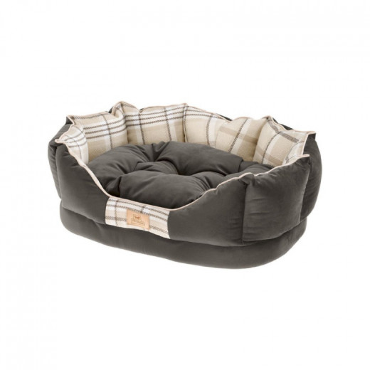 Ferplast Charles Dog and Cat Bed With Cushion, Brown, 70 Cm