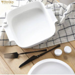 Wilmax Square Baking Dish with Handles - White 20cm