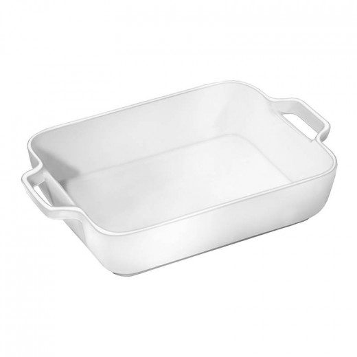 Wilmax Round Baking Dish with Handles - White  17cm