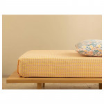 English Home Delta Easy Iron Double Bed Sheet, Yellow, 240x260 Cm