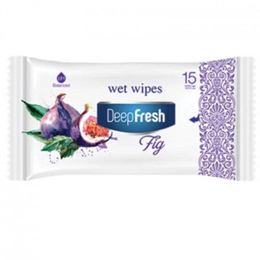 Deep Fresh Fig Wet Wipes, 15 Wipes, 8 Packs