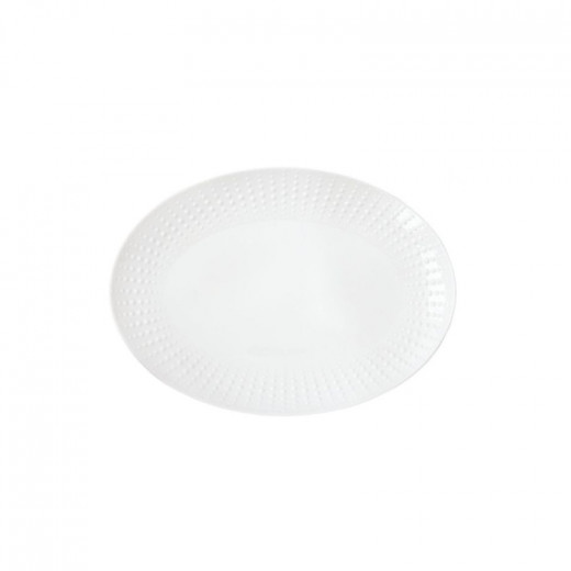 Easy Life Drops  Oval Tray - White 32*23cm