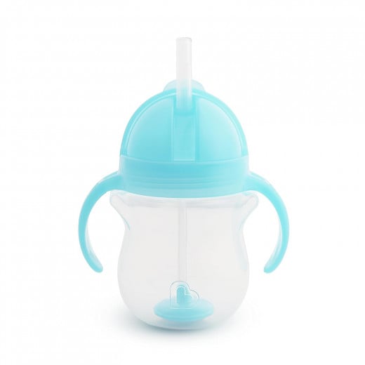 Munchkin Click Lock Weighted Flexi-Straw Cup, 207 Ml, Blue Color
