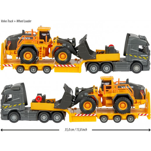 Majorette | Volvo Truck FH-16 with trailer and wheel loader