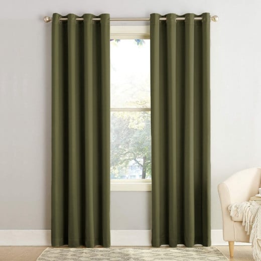 ARMN Eclipse Single Curtain - Green  140 * 265