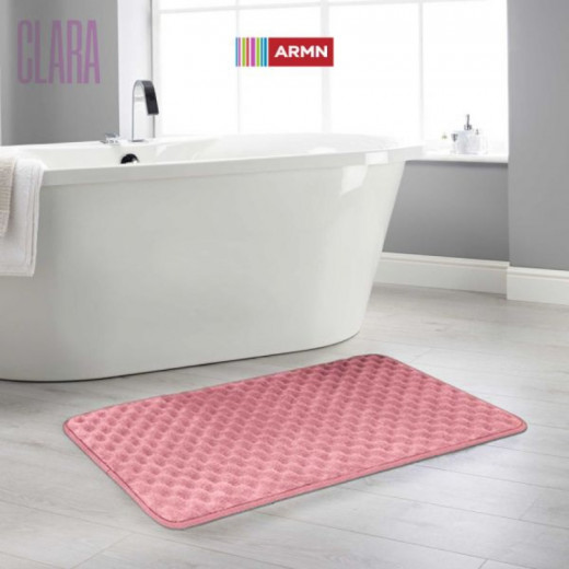 ARMN Clara Memory Foam Bath Rug - Pink  50*80cm