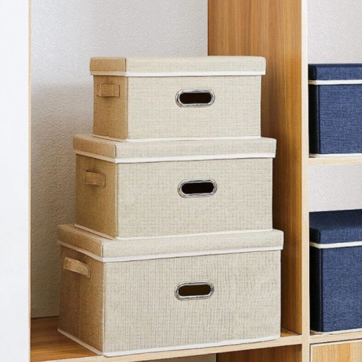 ARMN Tidy Fold Storage Box - Beige Medium