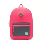 Herschel Heritage Youth Back Pack  Neon Pink/silver Reflective  XL