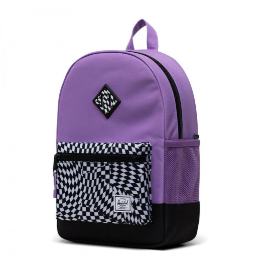 Herschel Heritage Youth BackPack  Warp Check/Amethyst Orchid