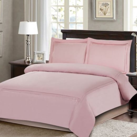 ARMN Nature soft Queen size Duvet Cover Set - Pink 4-Piece