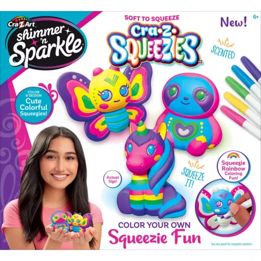 CRA-Z-ART Shimmer N Sparkle 3 In 1 Mini Mazing Squeezy Cuties