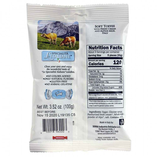 Cnd gf toffees with milk filled candies 100g