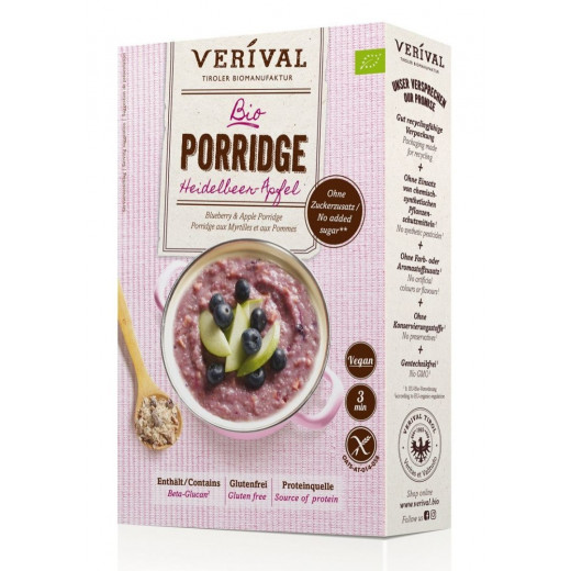 Vrv org gf blueberry & apple porridge 350g