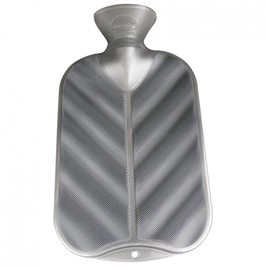 Fashy hot water bottle 3D waves grey 2.0l