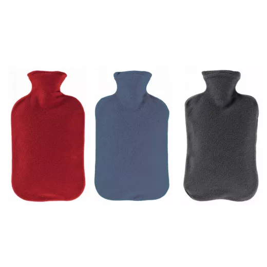 Fashy hot water bottle with cover blue 2L