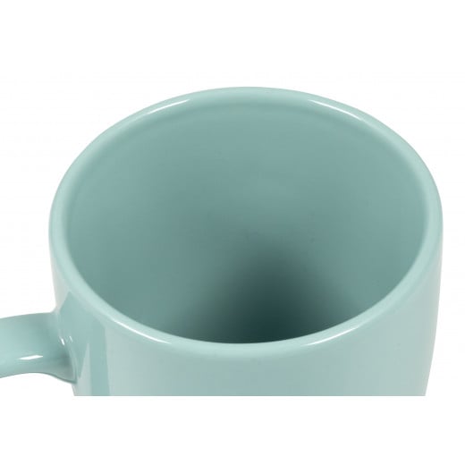 Decopor Stoneware Green Color Mug 360 milliliter
