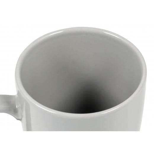Decopor Stoneware Grey Color Mug 360 milliliter
