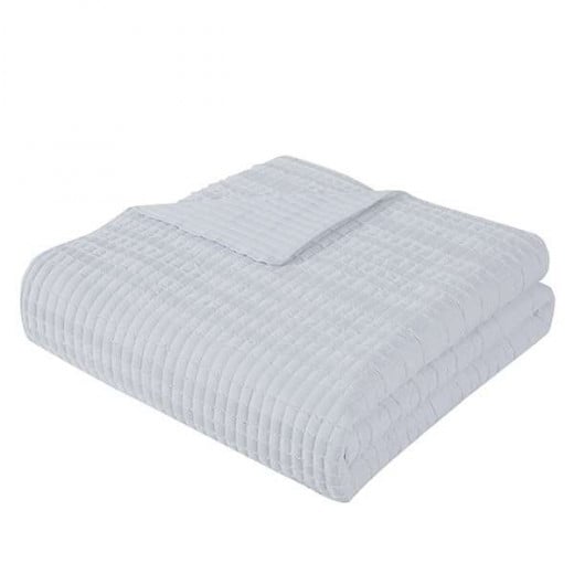 Nova Home "Clip" Jacquard Bedspread Set, Grey Color, Size King, 3 Pieses