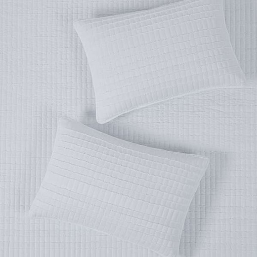 Nova Home "Clip" Jacquard Bedspread Set, Grey Color, Size King, 3 Pieses