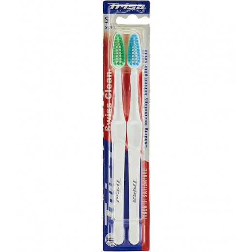 Trisa Swiss clean soft toothbrush 2pcs