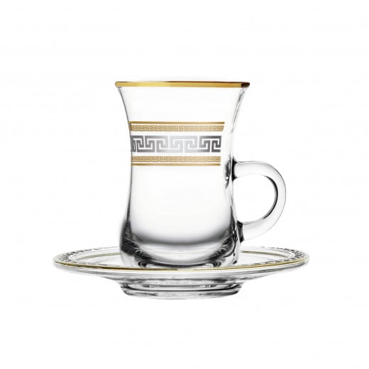 Dimlaj Minerva Set of 6 Pcs Tea Cups (Gold)