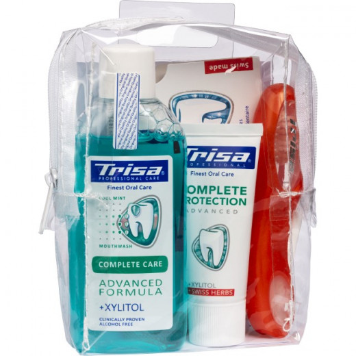 Trisa travel set in bag with pastilles
