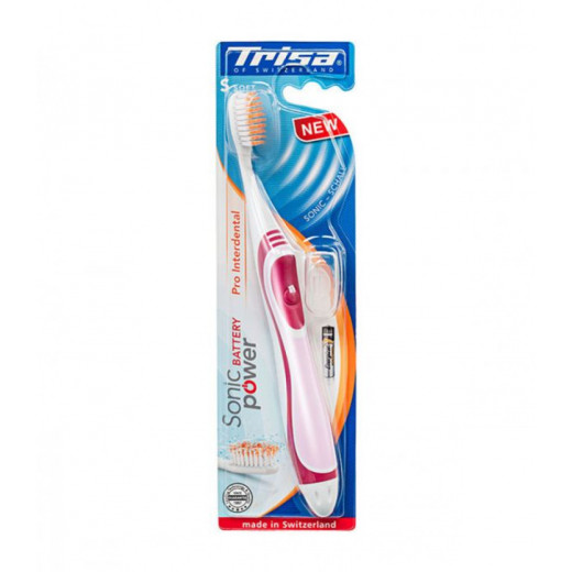 Trisa Battery Operated Soft Sonic Toothbrush - Multi Color