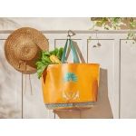 حقيبة تسوق إكزوتيك بالم برتقالية