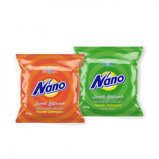 Nano Automatic Washing Powder Detergent 500 g - 2 Packs