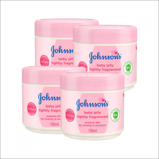 Johnson's Baby, Jelly, Lightly Fragranced Cream, 100 ml, 4 Packs