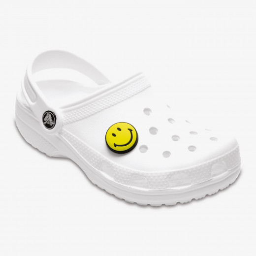 Crocs Jibbitz Symbol Shoe Charms Jibbitz for Crocs, Happy Face, Yellow