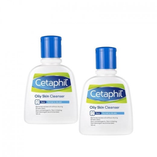 Cetaphil Oily Skin Cleanser 125 ml, 2 Packs