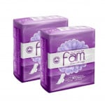 Fam Feminine Napkins Maxi Folded With Wings Super Pads, 30 Pads, 2 Packs
