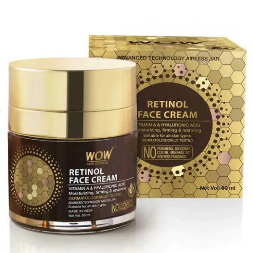 Wow Skin Science Retinol Face Cream,50ml, 2 Packs