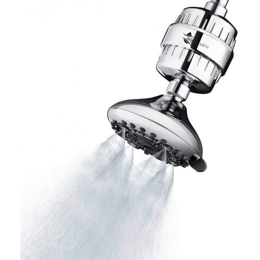 Aqua Earth Hard water shower head filter to remove chlorine and fluoride and water softener