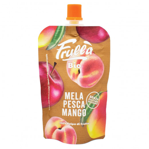 Natura Nuova Organic Apple with Mango & Peach, 100 gram, 6 Packs