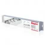 Rayen | Foldable Drawer Organizer, 6 boxes in different sizes, Light Grey