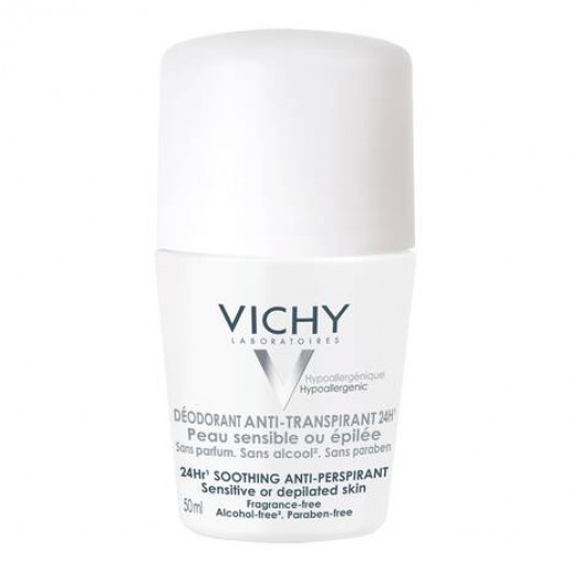 Vichy Deodorant Roll On Soothing Anti Perspirant Treatment 48 Hour