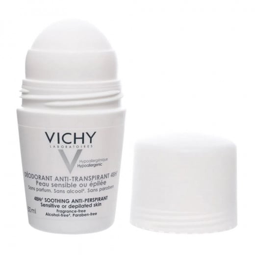 Vichy Deodorant Roll On Soothing Anti Perspirant Treatment 48 Hour