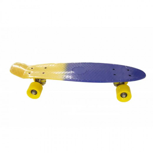 K Toys | Skateboard For Kids And Beginners | Yellow & Blue | 55 cm