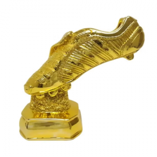 K Lifestyle | Mini Golden Football Shoe Sculpture | 4 cm
