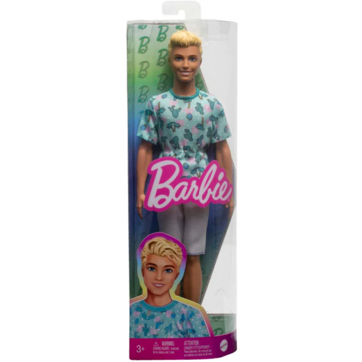 Barbie | Ken Fashionistas Doll With Blond Hair And Cactus Tee