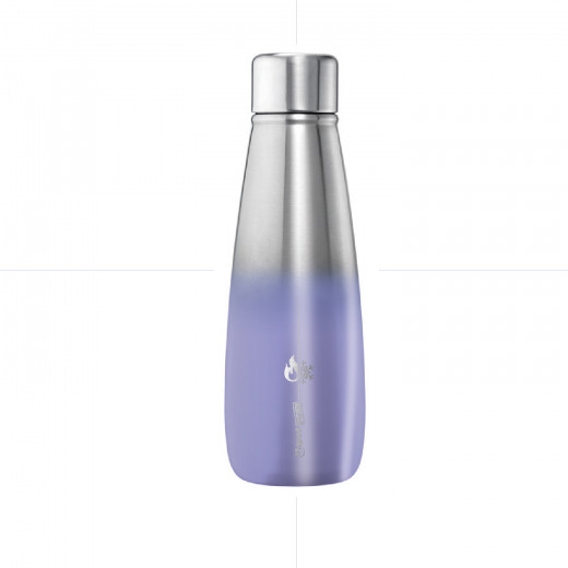 Maped | Picnik Stainless Steel Water Bottle | 500ml | Purple & Silver