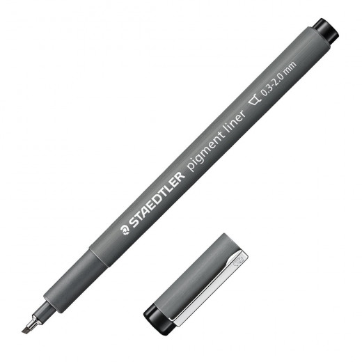 ستيدلر - قلم تحديد 0.3-2.0 - أسود