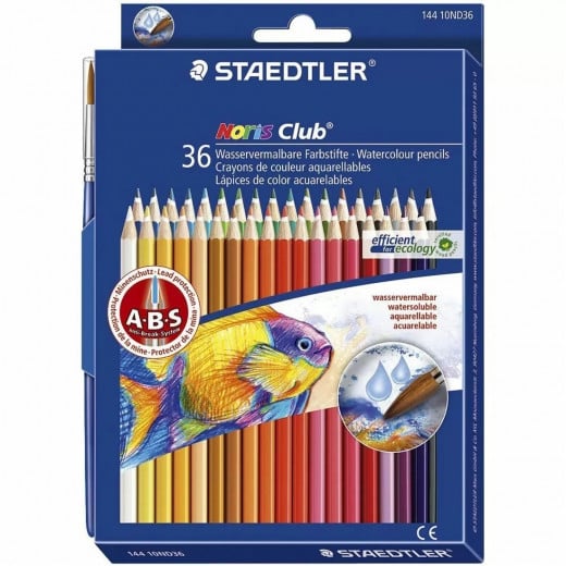 ستيدلر - أقلام تلوين مائية - 36 قطعة