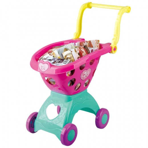 Play Go | Shopping Cart | Pink | 18 pcs
